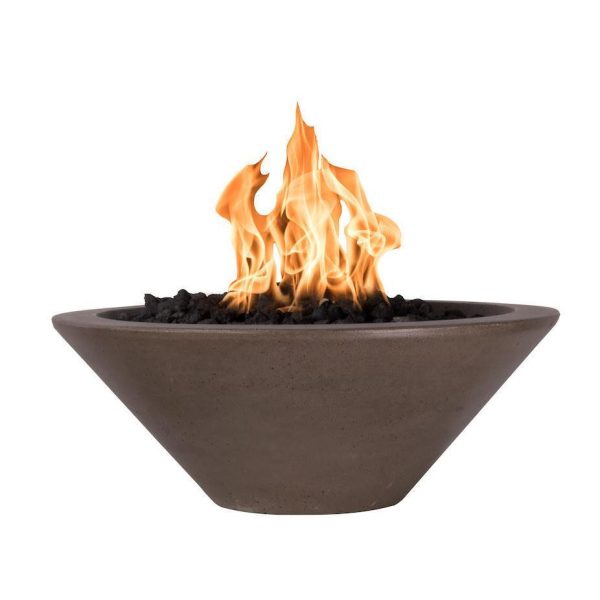 Top Fires Cazo 24-Inch Round Concrete Gas Fire Bowl - Match Lit (OPT-24RFO) Online