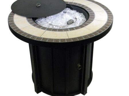 AZ Patio Heaters Tile Top 30-Inch Round LP Fire Pit Table (AFP-TTR) Online Sale