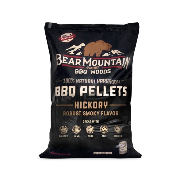 Bear Mountain BBQ All-Natural Hardwood Hickory Smoker Pellets, 40 Lb (4 Pack) Cheap