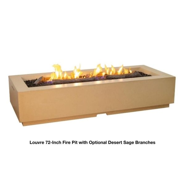 American Fyre Designs Louvre 72-Inch Rectangular Gas Fire Pit Online