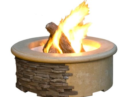 American Fyre Designs Contractor s 39-Inch Round Gas Fire Pit Sale