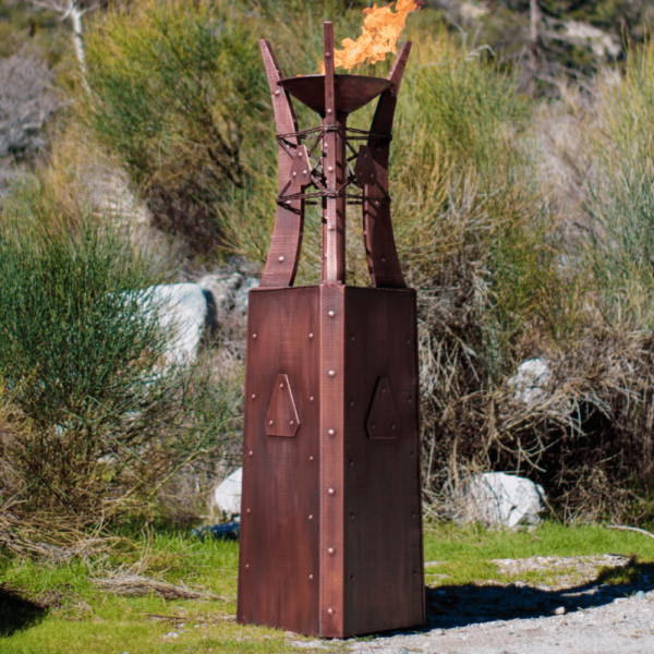 Top Fires Bastille 87-Inch Copper Fire Tower - Match Lit (OPT-FTWR3) Online now