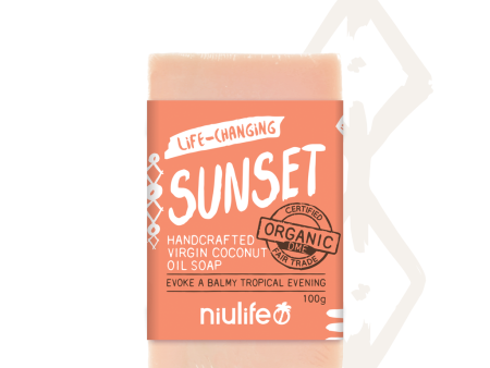 Niulife Coconut Oil Soap Sunset 100g Fashion