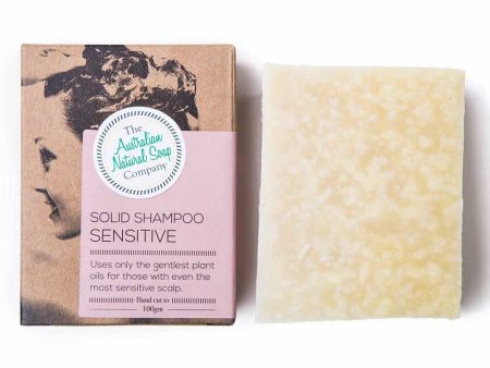 Australian Natural Soap Company Solid Shampoo Sensitive Bar 100g Supply