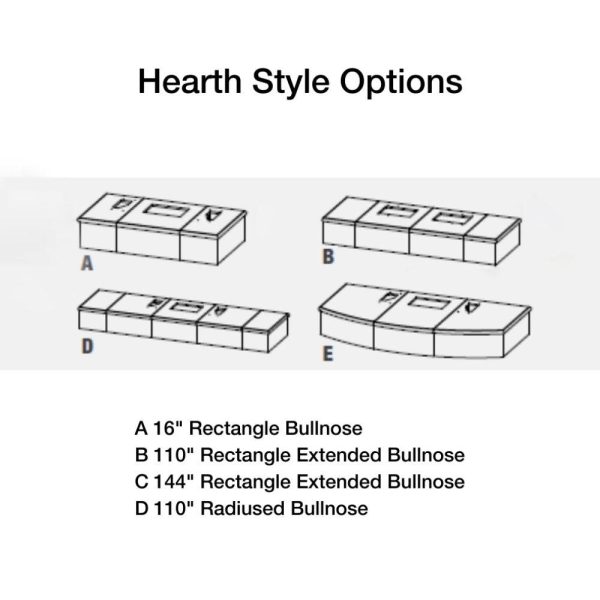 American Fyre Designs Cordova 76-Inch Recessed Body and Hearth Outdoor Gas Fireplace For Cheap