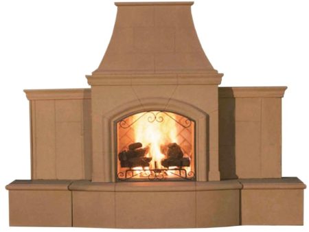 American Fyre Designs Grand Phoenix 113-Inch Freestanding Outdoor Gas Fireplace Online Hot Sale