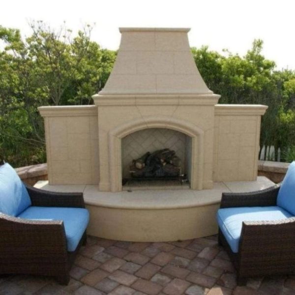 American Fyre Designs Grand Phoenix 113-Inch Freestanding Outdoor Gas Fireplace Online Hot Sale