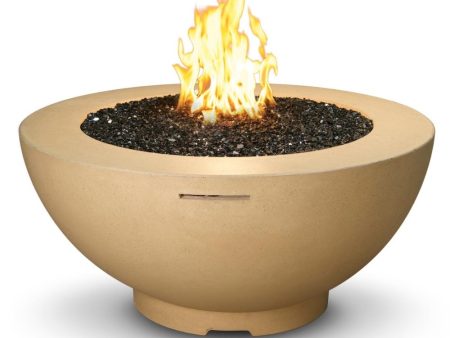 American Fyre Designs 48-Inch Round Concrete Gas Fire Bowl For Discount