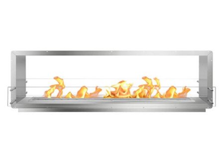 The Bio Flame 84-Inch Firebox DS - Built-in See-Though Ethanol Fireplace Fashion