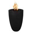 Top Fires Castillo 22-Inch Pillar GFRC Gas Fire Pit - Match Lit Discount