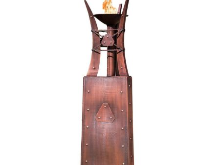 Top Fires Bastille 87-Inch Copper Fire Tower - Match Lit (OPT-FTWR3) Online now