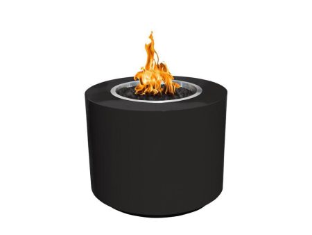 Top Fires Beverly Round Powder Coated Fire Pit - Match Lit Online now