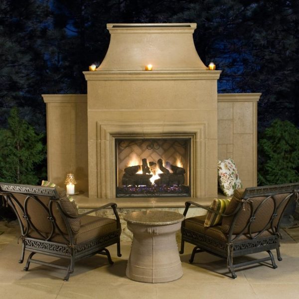 American Fyre Designs Grand Cordova 110-Inch Recessed Hearth Outdoor Gas Fireplace Hot on Sale