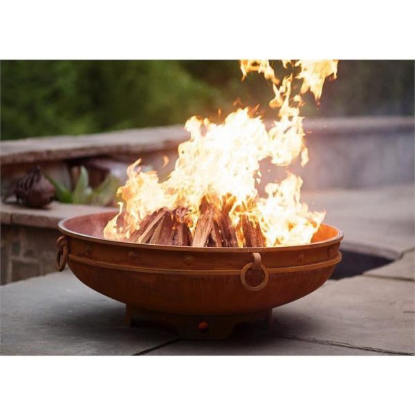 Fire Pit Art Emperor 37-Inch Handcrafted Carbon Steel Fire Pit (EMP) on Sale