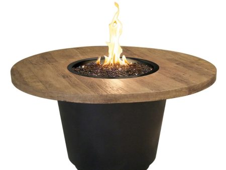 American Fyre Designs Cosmopolitan 48-Inch  Reclaimed Wood  Round Gas Fire Pit Table Online Hot Sale