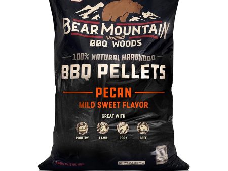 Bear Mountain BBQ 100% Natural Hardwood Pecan Sweet Flavor Pellets, 20 Pounds on Sale