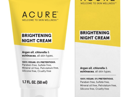 Acure Brightening Night Cream 50ml For Sale