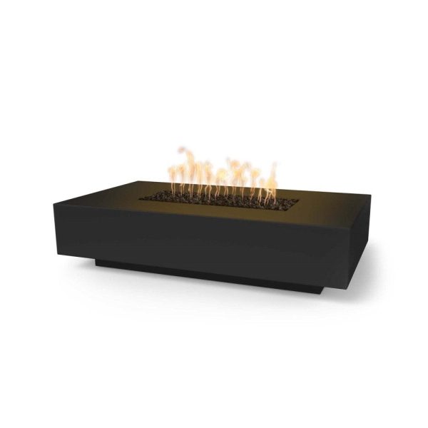 Top Fires Cabo 66-Inch Rectangular GFRC Gas Fire Pit Table - Flame Sense on Sale