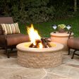 American Fyre Designs Chiseled 39-Inch Round Gas Fire Pit Online Hot Sale