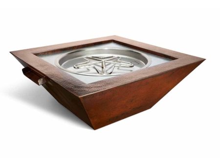 HPC 40-Inch Sedona Square Copper Gas Fire and Water Bowl Online