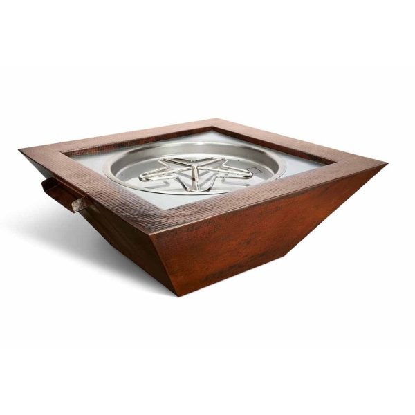 HPC 40-Inch Sedona Square Copper Gas Fire and Water Bowl Online