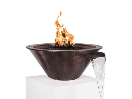 Top Fires Cazo 24-Inch Round Copper Gas Fire and Water Bowl - Electronic (OPT-101-24NWCBE) Supply