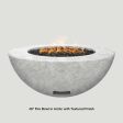 Modern Blaze 48-Inch Round Concrete Gas Fire Bowl with Match Lit Ignition Online now