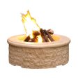 American Fyre Designs Chiseled 39-Inch Round Gas Fire Pit Online Hot Sale