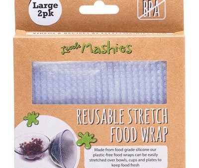 Little Mashies Silicon Food Wrap Large (2pk) Online Hot Sale