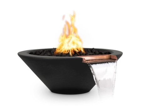 Top Fires Cazo 24-Inch Round Concrete Gas Fire and Water Bowl - Electronic (OPT-24RFWE12V) Sale