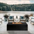 Stonelum Manhattan 04 47-Inch Rectangular Concrete Gas Fire Pit Table Fashion