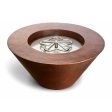 HPC 32-Inch Mesa Round Copper Gas Fire Bowl Cheap