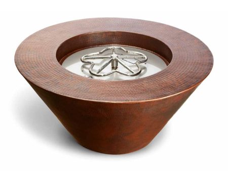 HPC 32-Inch Mesa Round Copper Gas Fire Bowl Cheap