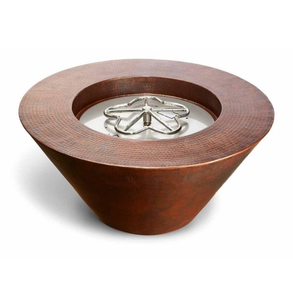 HPC 32-Inch Mesa Round Copper Gas Fire Bowl Cheap