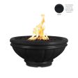 Top Fires Round Roma GFRC Gas Fire Bowl - Match Lit Online