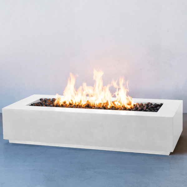 Modern Blaze Lumera Linear Concrete Fire Pit Table Online Hot Sale