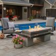 The Outdoor GreatRoom Company Uptown 65-Inch Linear Gas Fire Pit Table For Cheap