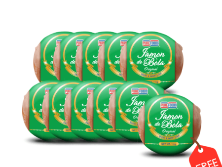 10+1 Purefoods Jamon De Bola Glazed 1kg with Eco Ham Bag per Ham (Sauce not included) Online now