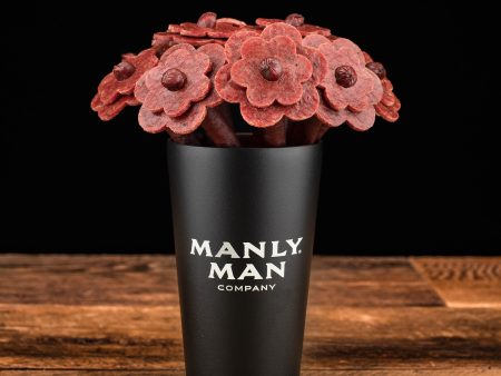 Beef Jerky Flower Bouquet - Black Steel Edition Online