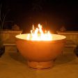 Fire Pit Art Crater 36-Inch Handcrafted Carbon Steel Gas Fire Pit Discount