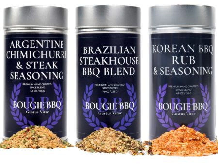 Deluxe Steak & Beef BBQ Seasonings Collection - 3 Pack For Cheap