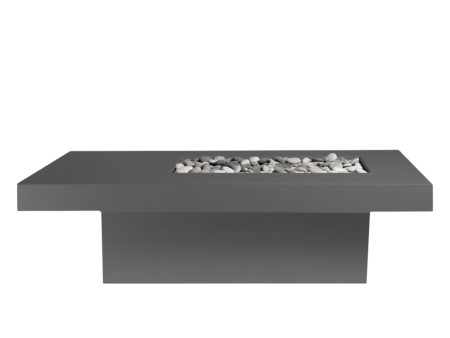 Solus Tavolo 68-Inch Linear Ultra High-Performance Concrete Gas Fire Pit Table Fashion