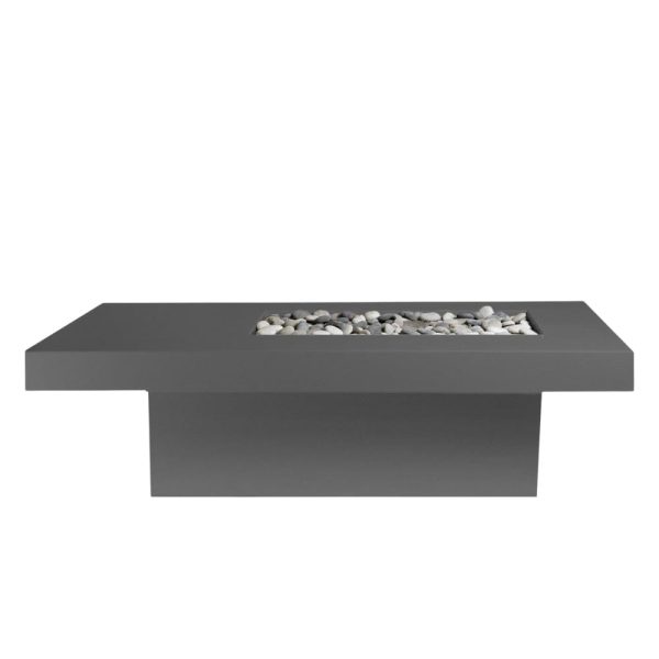 Solus Tavolo 68-Inch Linear Ultra High-Performance Concrete Gas Fire Pit Table Fashion