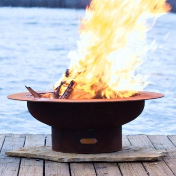 Fire Pit Art Saturn 40-Inch Handcrafted Carbon Steel Fire Pit (SAT) Fashion