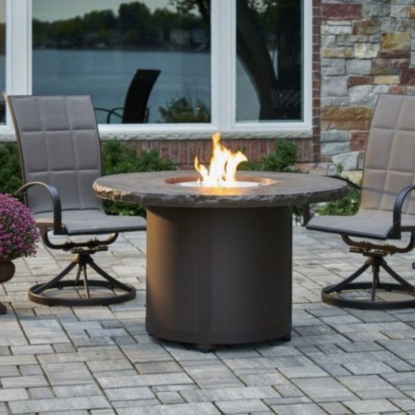 The Outdoor GreatRoom Company Beacon 48-Inch Round Gas Fire Pit Table Discount