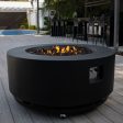 Stonelum Coliseo 01 47-Inch Round Concrete Gas Fire Pit For Discount