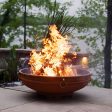 Fire Pit Art Emperor 37-Inch Handcrafted Carbon Steel Fire Pit (EMP) on Sale