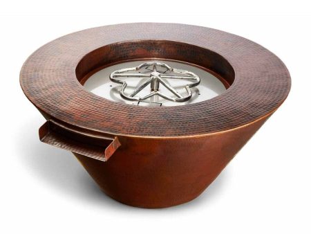 HPC 32-Inch Mesa Round Copper Gas Fire and Water Bowl Online Sale