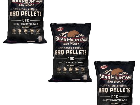 Bear Mountain BBQ All Natural Hardwood Oak BBQ Smoker Pellets, 20 lbs (3 Pack) Hot on Sale