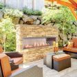 Superior Linear Vent-Free Outdoor Gas Fireplace - Optional See-Through For Discount